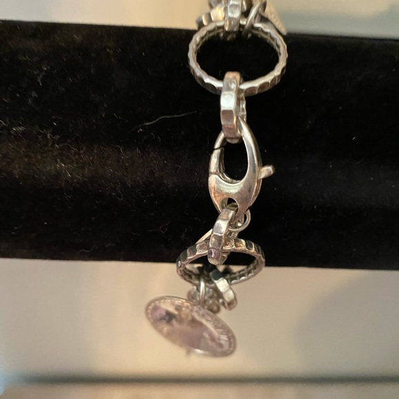 STERLING SILVER 925 Coins Charm Bracelet - Picture 6 of 10